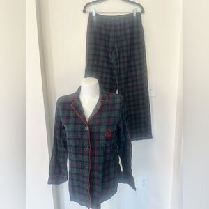 Lauren Ralph Lauren Plaid Pajama Set S
